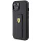 2. Ferrari Grip Stand Metal Logo case for iPhone 15 - black