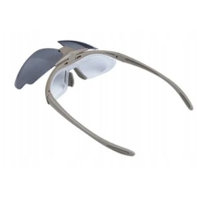 2. Wosport Tan Shooting Glasses - 3 Interchangeable Lenses, Strap