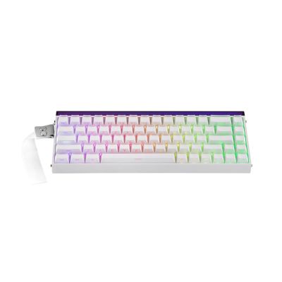 3. gasket HERO68HE WHITE LIGHT HOUSE Jade King switch RGB keyboard AULA
