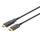 MANHATTAN High Speed Active Fiber Optic Cable with Detachable Connector 4K@60Hz UHD, HDMI Male to Micro HDMI Male (Type D) and Detachable HDMI Male (Type A), 30m, HEC, ARC, Gold-Plated Contacts