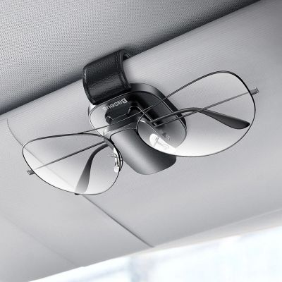 9. Baseus car glasses clip holder for glasses black (ACYJN-B01)