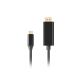 4. LANBERG CABLE USB-C(M)->DISPLAYPORT(M) 3M 4K 60HZ BLACK CA-CMDP-10CU-0030-BK
