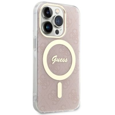 4. Guess GUHMP14LH4STP iPhone 14 Pro 6.1" pink/pink hardcase 4G MagSafe