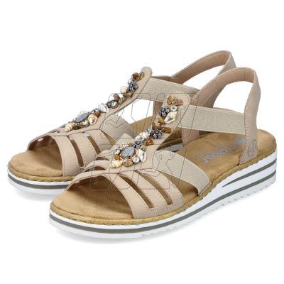 15. Comfortable Rieker W RKR680 beige sandals