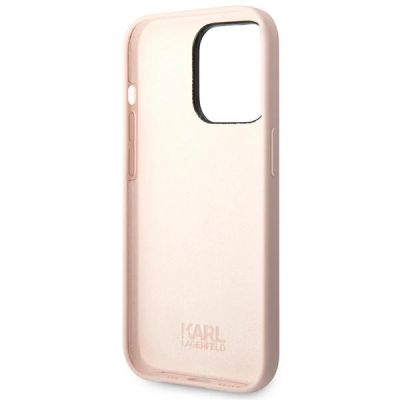 7. Karl Lagerfeld KLHCP14LSLKHLP iPhone 14 Pro 6.1 "hardcase pink / pink Silicone Karl`s Head