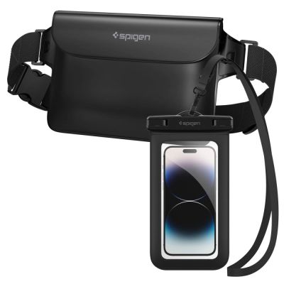 2. Spigen Aqua Shield A621 Waterproof Hip Bag + Floating Case - Black