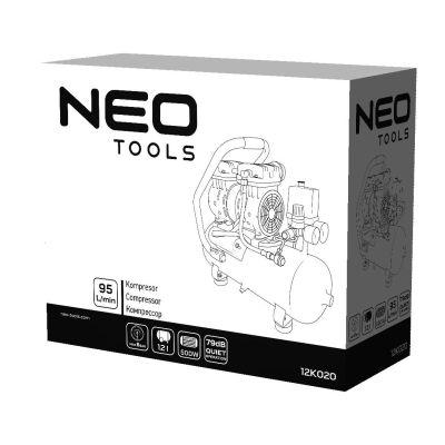 NEO tools 12K020 oil-free compressor