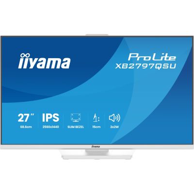 33. iiyama ProLite XB2797QSU-W1 computer monitor 68.6 cm (27") 2560 x 1440 px Quad HD LED White