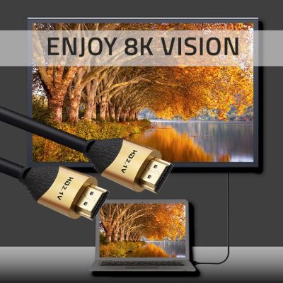 4. QOLTEC HDMI CABLE V2.1 ULTRA HIGH SPEED 8K | 60 HZ | 28AWG | GOLD | 2 M