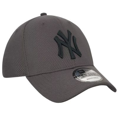 3. New Era 9FORTY Diamond New York Yankees MLB Cap 12523906 Grey OSFM