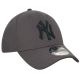 3. New Era 9FORTY Diamond New York Yankees MLB Cap 12523906 Grey OSFM
