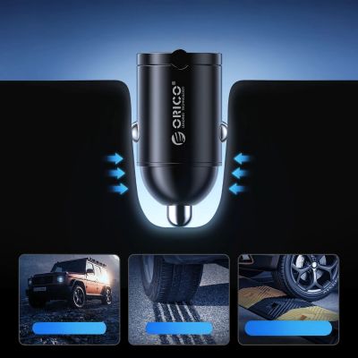 6. ORICO MiniRing 30W 1A1C Metal Car Charger with Handle