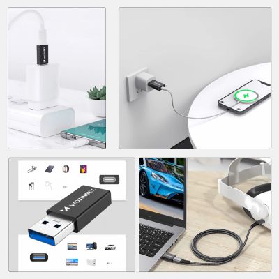2. Wozinsky WAAC-01 USB-A - USB-C OTG Adapter - Black