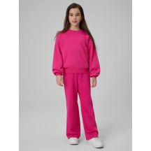Girls' straight leg sweatpants 4F 4FJRSS26TTROF1796-54S