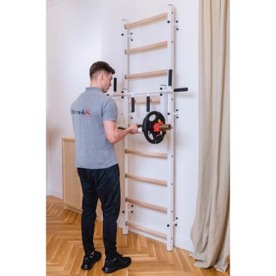 52. GYMNASTIC LAMBER WITH ADJUSTABLE METAL BAR 731W BENCHK