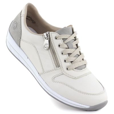 Cream Rieker N1100-80 women's leather sports shoes