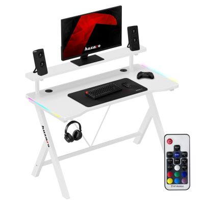 2. Huzaro Hero 1.9 RGB White Desk