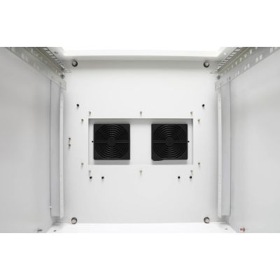 18. Digitus 19" 16U 600x600 wall-mounted network cabinet, solid door, gray, undivided, assembled, IP55, 100kg