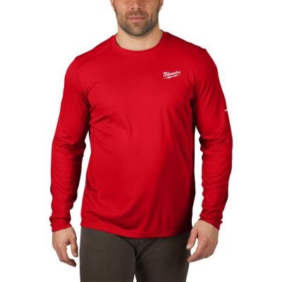 Milwaukee Lightweight Long Sleeve Work Shirt - Red WWLSRD-S