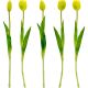 11. BOUQUET OF 5 YELLOW TULIPS 39 CM LIKE LIFE SPRING DECORATION