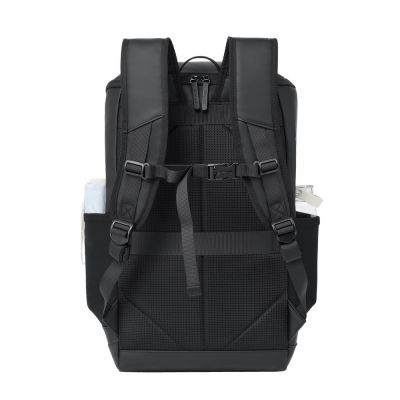 9. Rivacase Eden City Backpack Black Polyester, Waxed Leather (Pull Up)