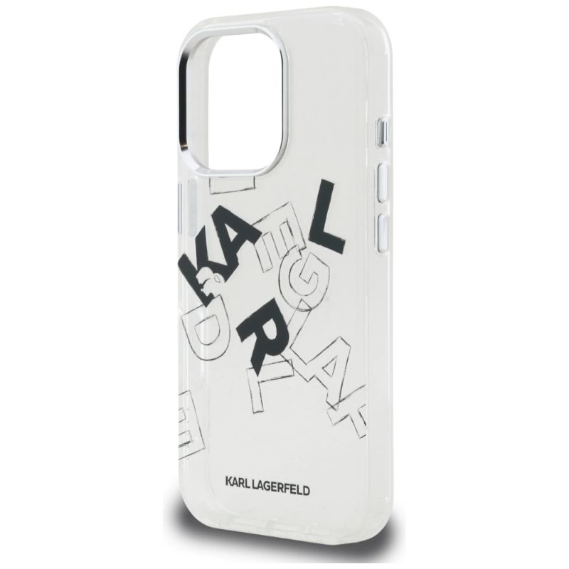 6. Karl Lagerfeld IML Sketched Graphic Case for iPhone 16 Pro - Clear