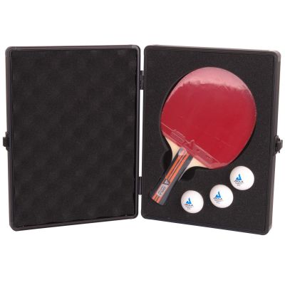6. CASE COVER FOR RACKET AND 3 BALLS FOR TABLE TENNIS JOOLA ALU BLACK