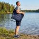 4. FOLDING TOURIST AND BEACH CHAIR WITH ARMRESTS 52X54X26/66CM BLUE