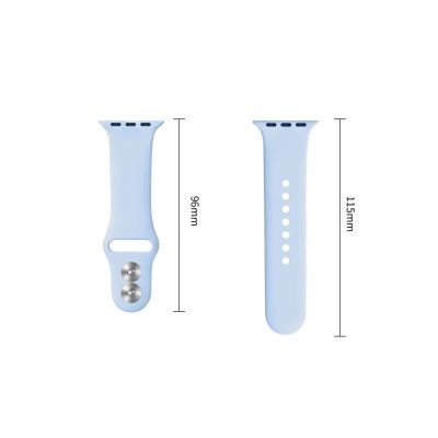 3. Tech-Protect Silicone strap for Apple Watch 40 / 41 / 42 mm - light blue