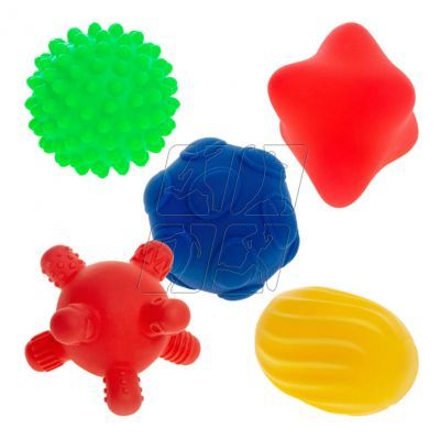 2. Sensory balls, shapes 5 pcs. AM Tullo colorful 420