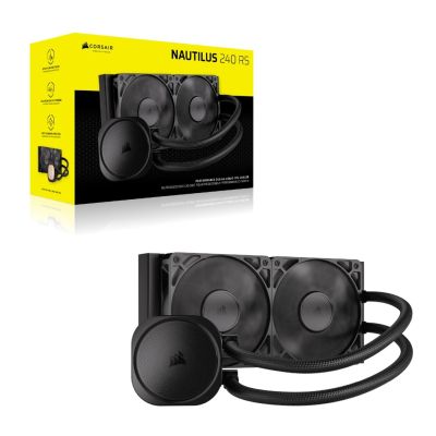 8. CORSAIR NAUTILUS 240, 240mm Radiator, Liquid CPU Cooler