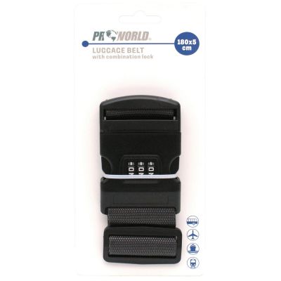 4. UNIVERSAL SECURITY STRAP FOR SUITCASE 180x5CM WITH CODE PROWORLD GRAY