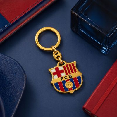 2. FC Barcelona original coat of arms keychain licensed B6006