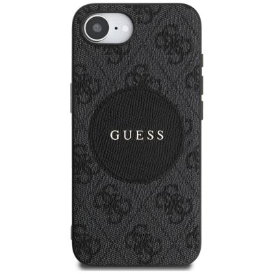 3. Guess 4G Circle Classic Logo MagSafe case for iPhone 16e - black
