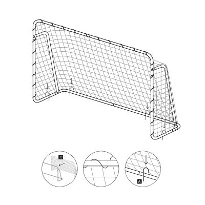 16. Meteor football goal 215x150x90 cm 16924