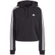 2. adidas Essentials 3-Stripes French Terry Crop Hoodie W IC8767