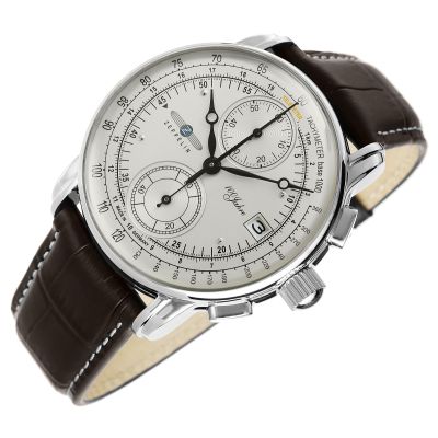 3. Men's Watch ZEPPELIN 100 Yahre Chronograph 8670-1 + BOX