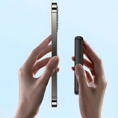 2. Dudao K14S Magnetic Power Bank 20W 5000mAh 1x USB-A 1x USB-C - Black