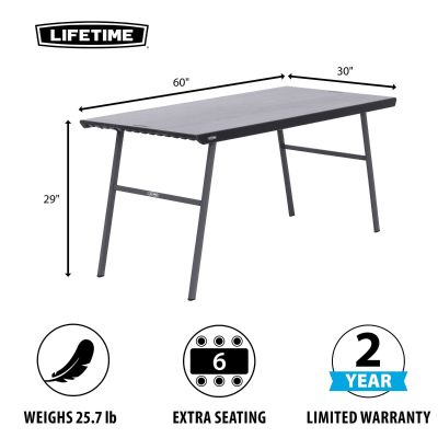 36. LIFETIME FOLDING DESK 152CM 80957