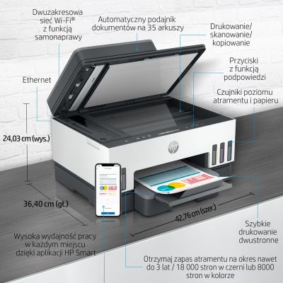 4. HP Smart Tank 750 All-in-One 6UU47A
