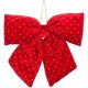 RED DECORATIVE BOW 30x34CM MICA