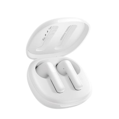 4. QCY AilyBuds E10 LDAC ENC IPX4 In-Ear Headphones - White