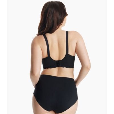 3. MOMCOZY YN46 Seamless Floral Support Nursing Bra Black S