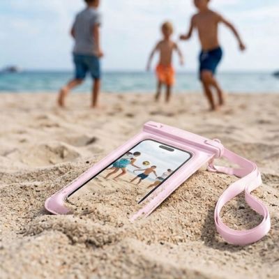 8. Tech-Protect UWC7 6.9" waterproof case - pink