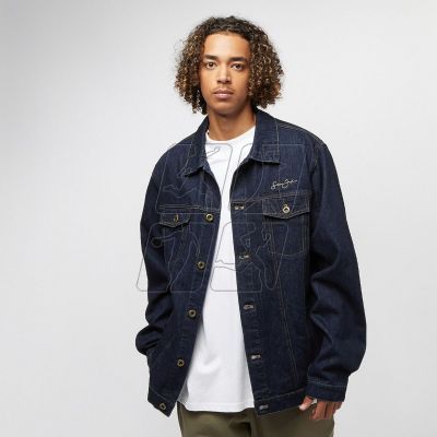 2. Sean John Classic Logo Denim Jacket M JM213-042-01