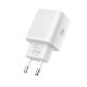 5. Tech-Protect NCA30 PD 30W QC3.0 USB-A / USB-C Wall Charger + USB-C / USB-C Cable 100cm - White