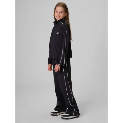 5. Girls' loose sports sweatshirt without hood 4F 4FJRSS26TSWSF3057-20S