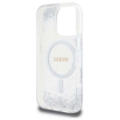 7. Guess Resin Gradient Glitter MagSafe case for iPhone 16 Pro - silver
