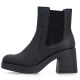 3. Women's Chelsea boots with a block heel, insulated, black, Rieker 58081-00