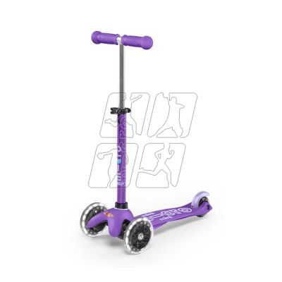 Micro 3-Wheeled Scooter Maxi Deluxe LED PURPLE